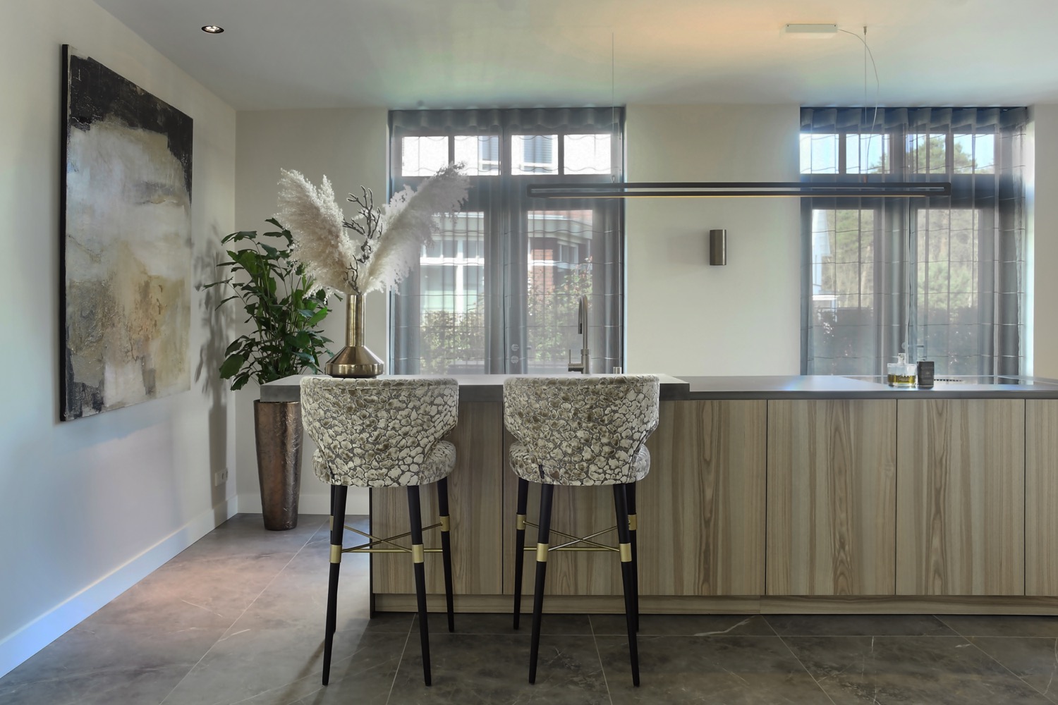 moderne keuken in villa
