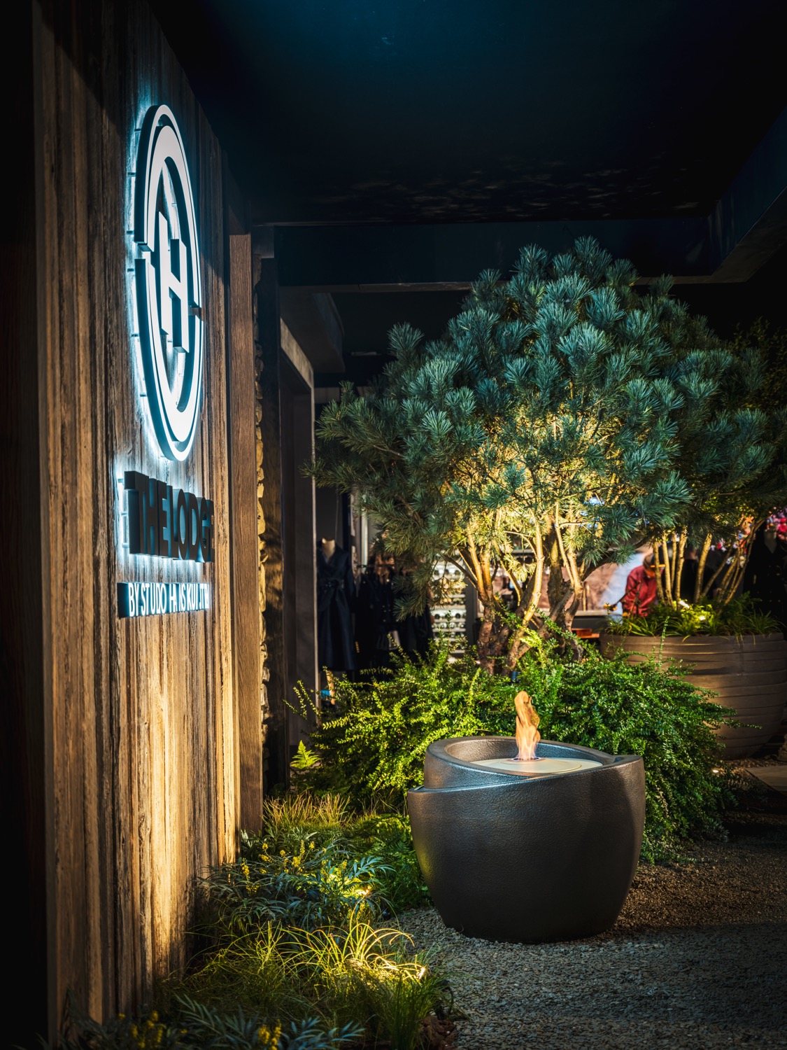 luxe outdoor haard