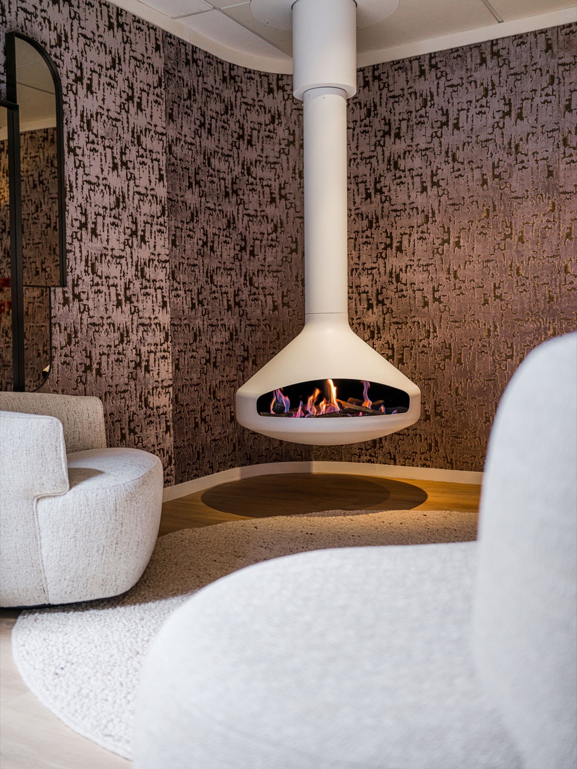 witte designhaard