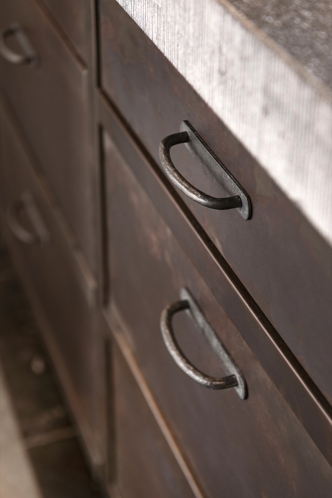 kast met luxe grepen