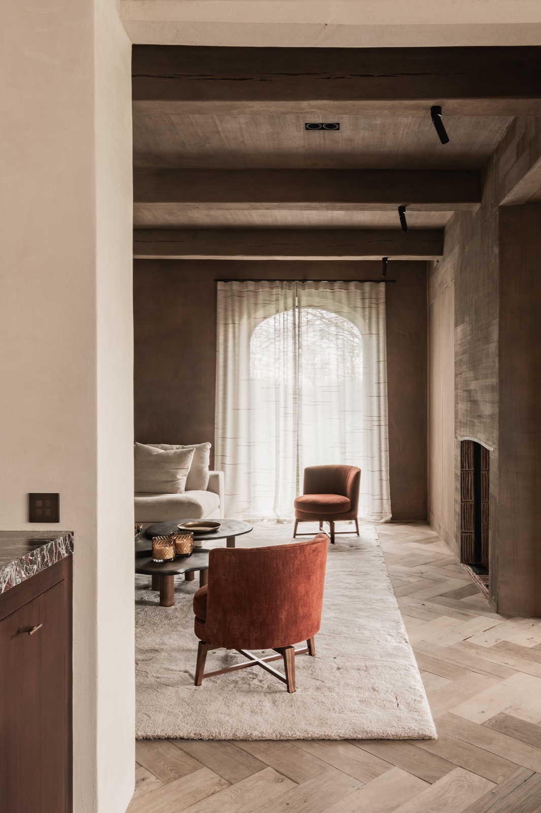 interieur met luxe meubelbeslag
