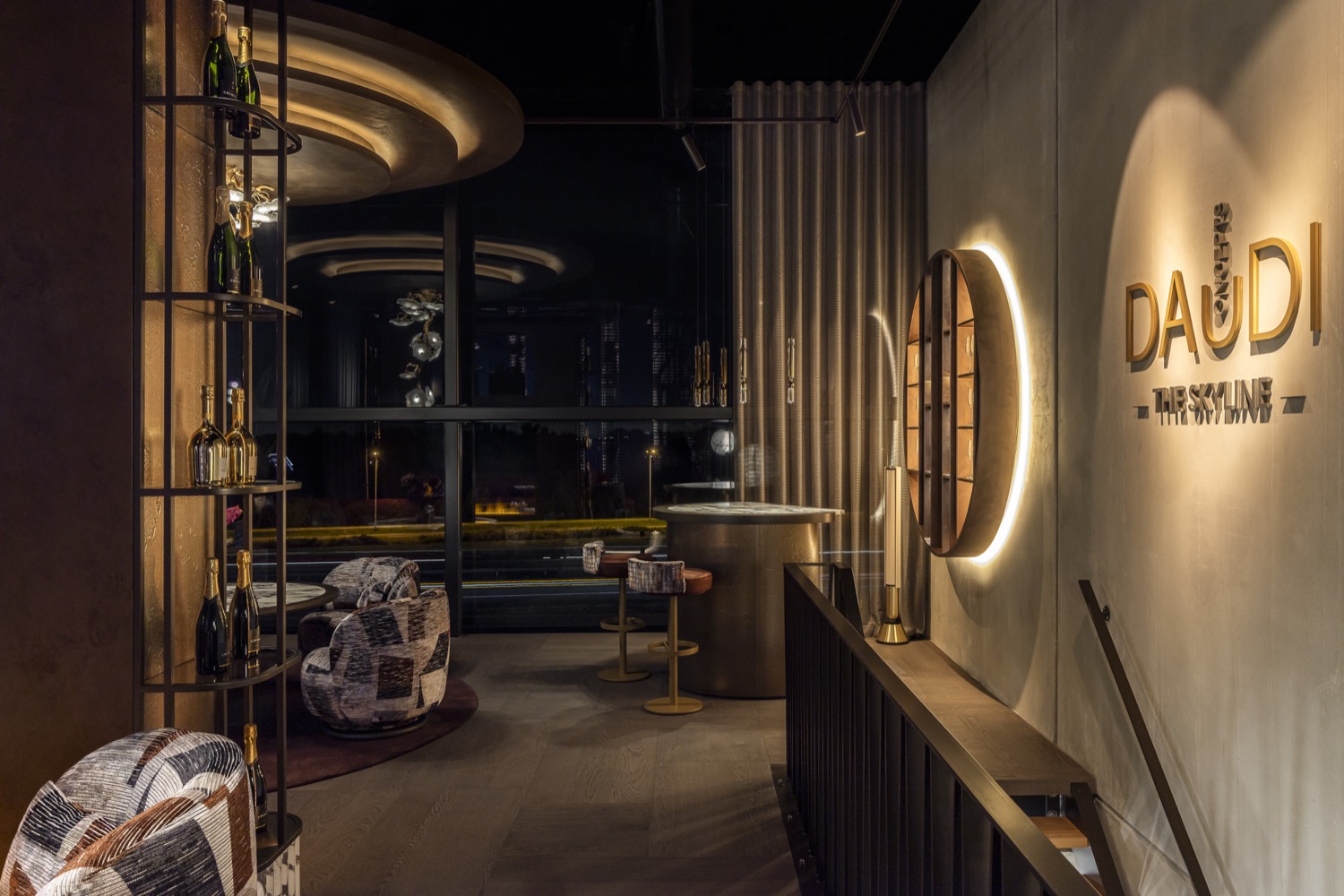 showroom met design verlichting