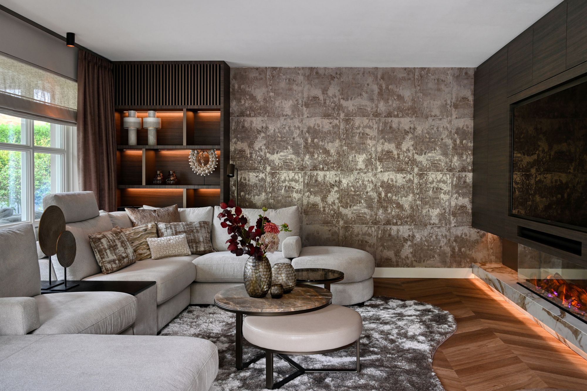 luxe woonkamer interieur