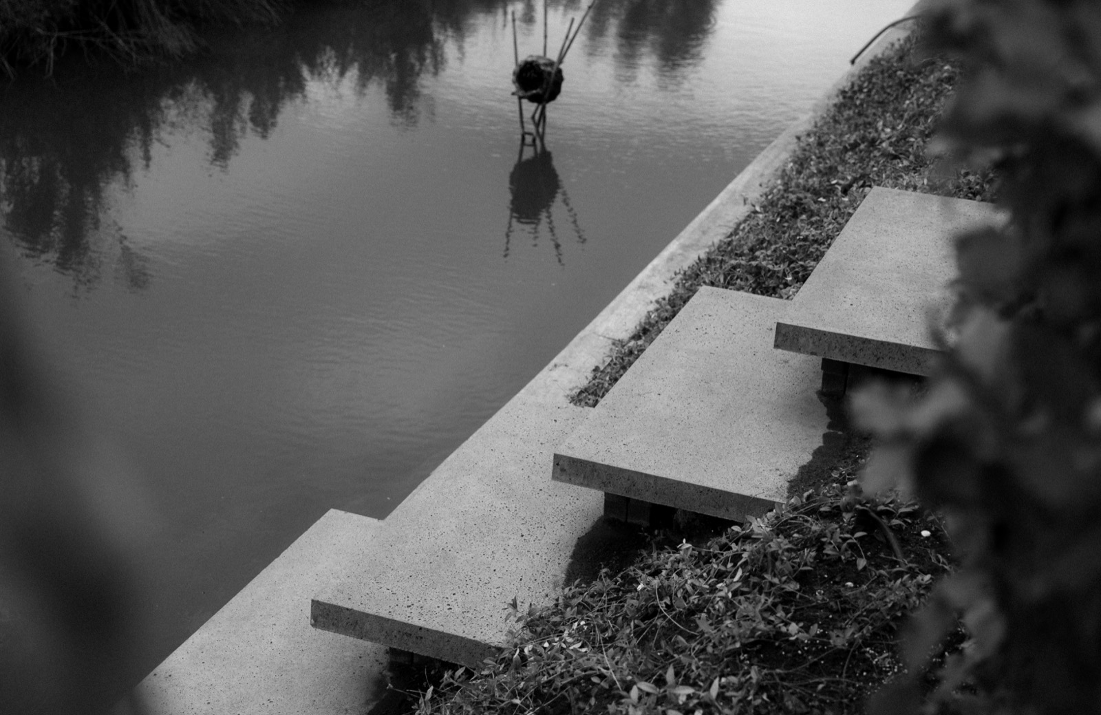 luxe tuin aan het water