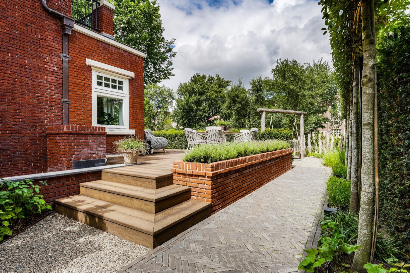 hoogteverschillen in tuin