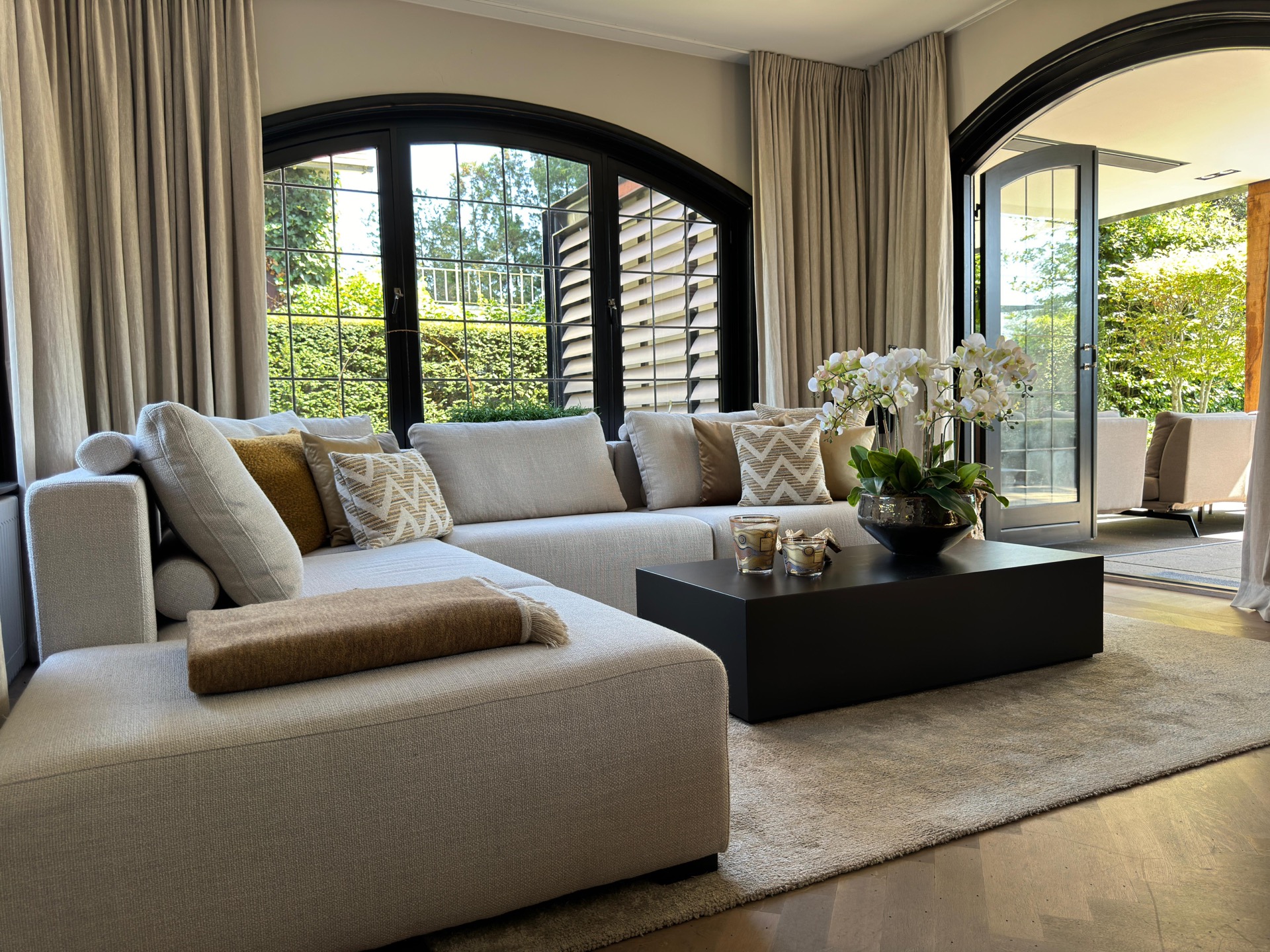 woonkamer met luxe interieur