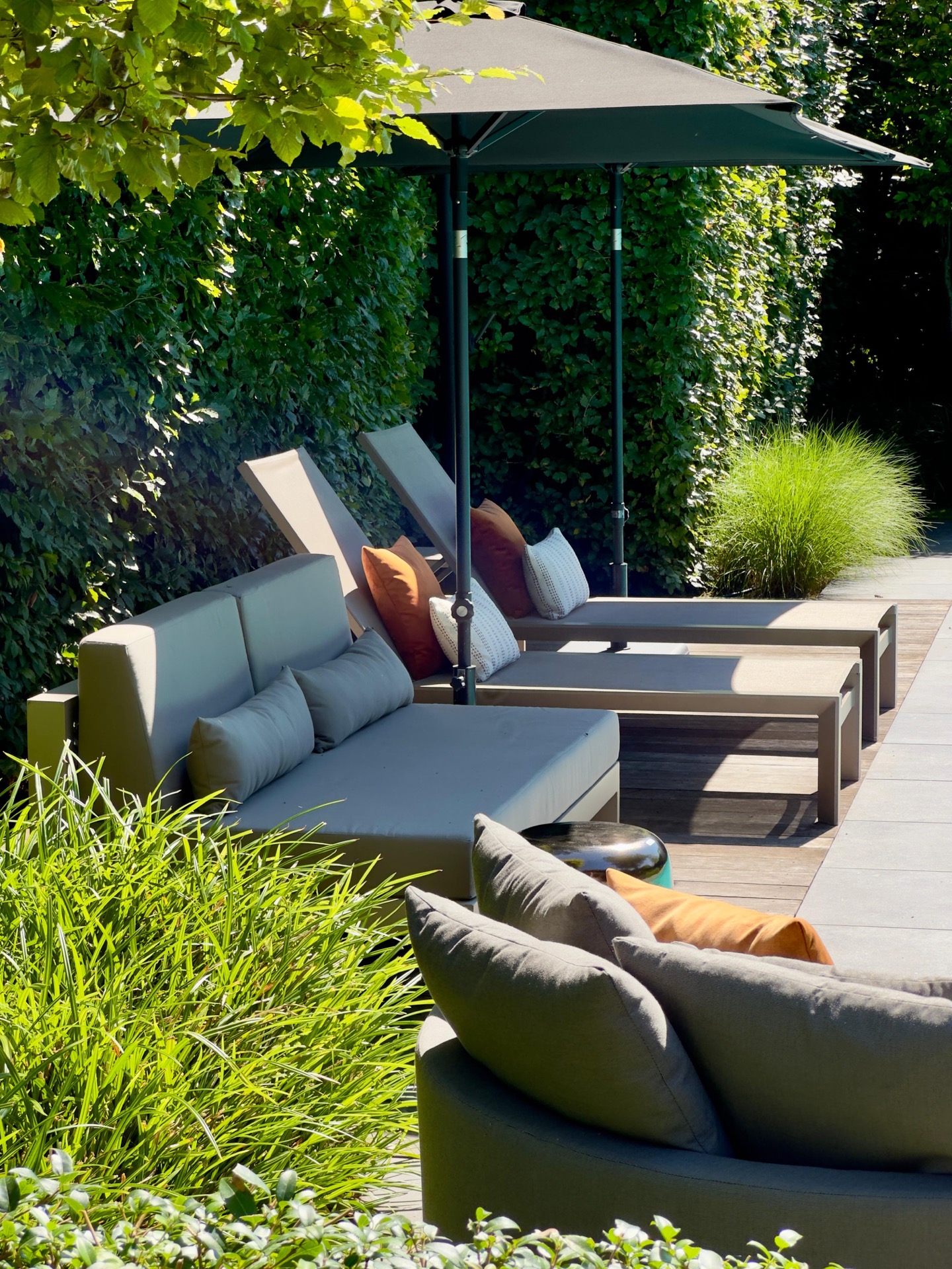 luxe ligbedden met accessoires