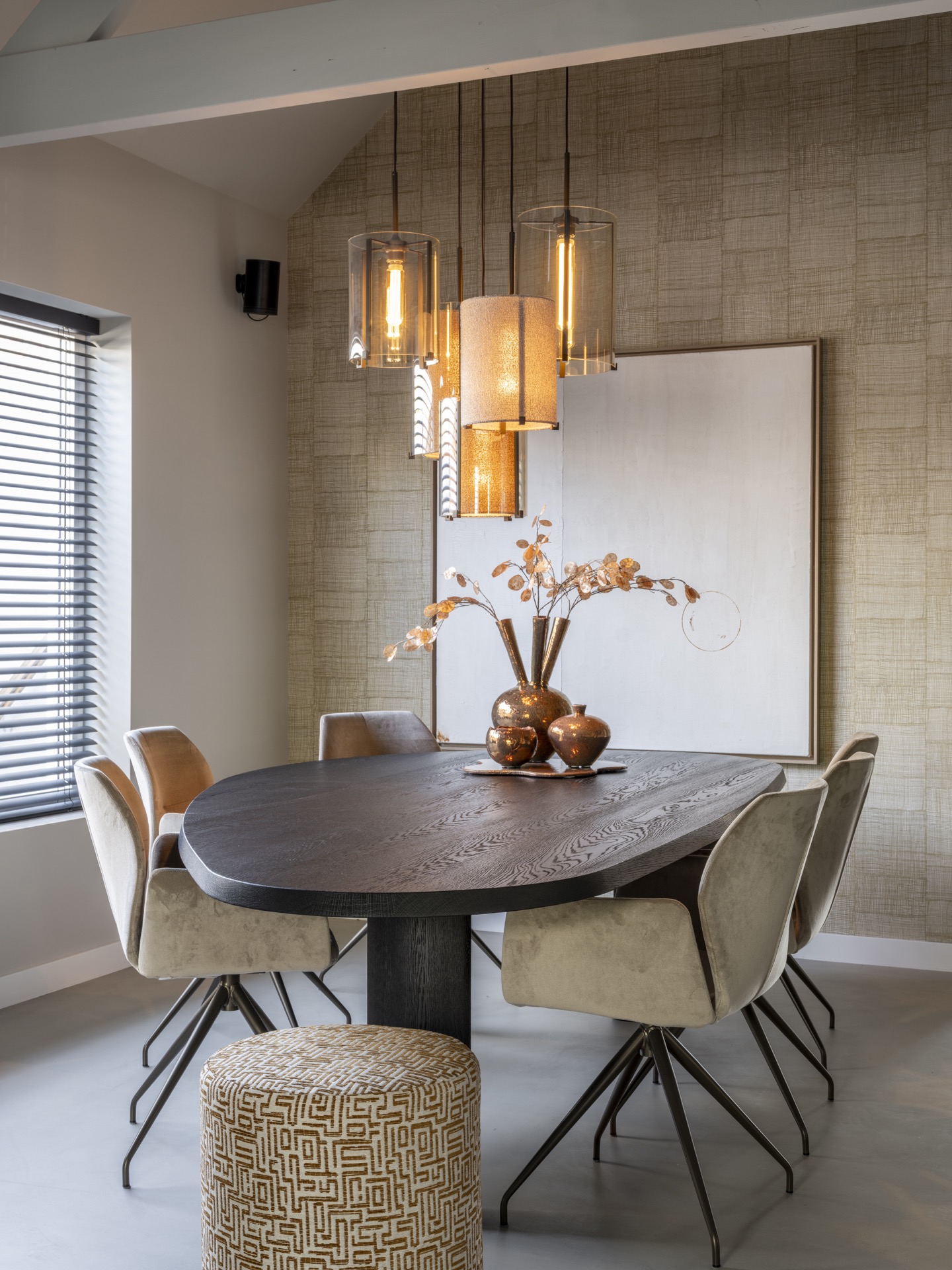 luxe tafel met stoelen 