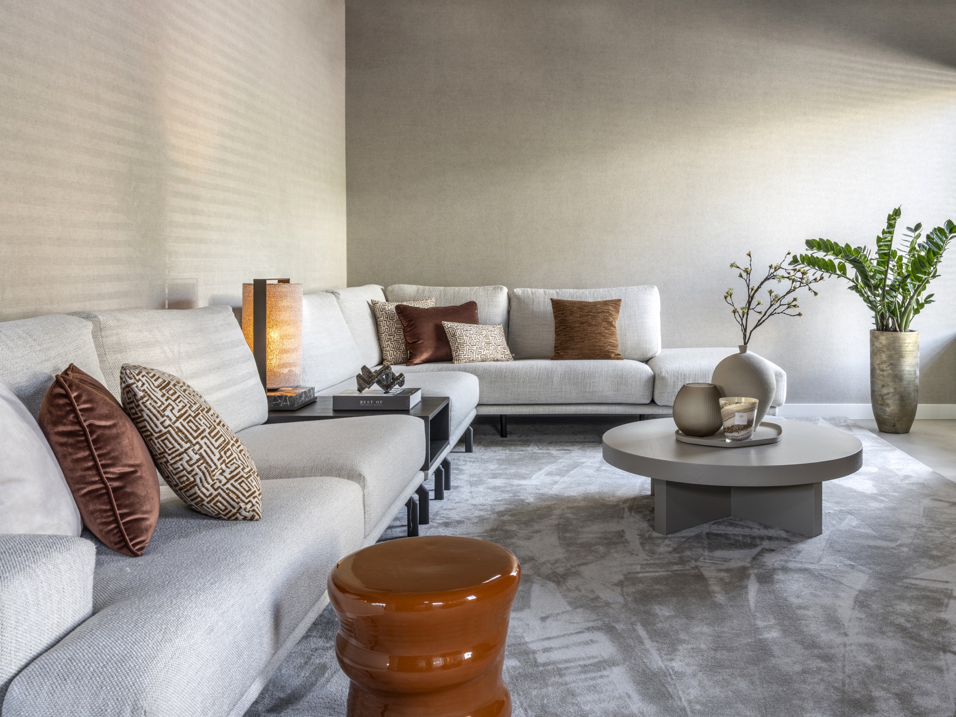 luxe bank met kusens