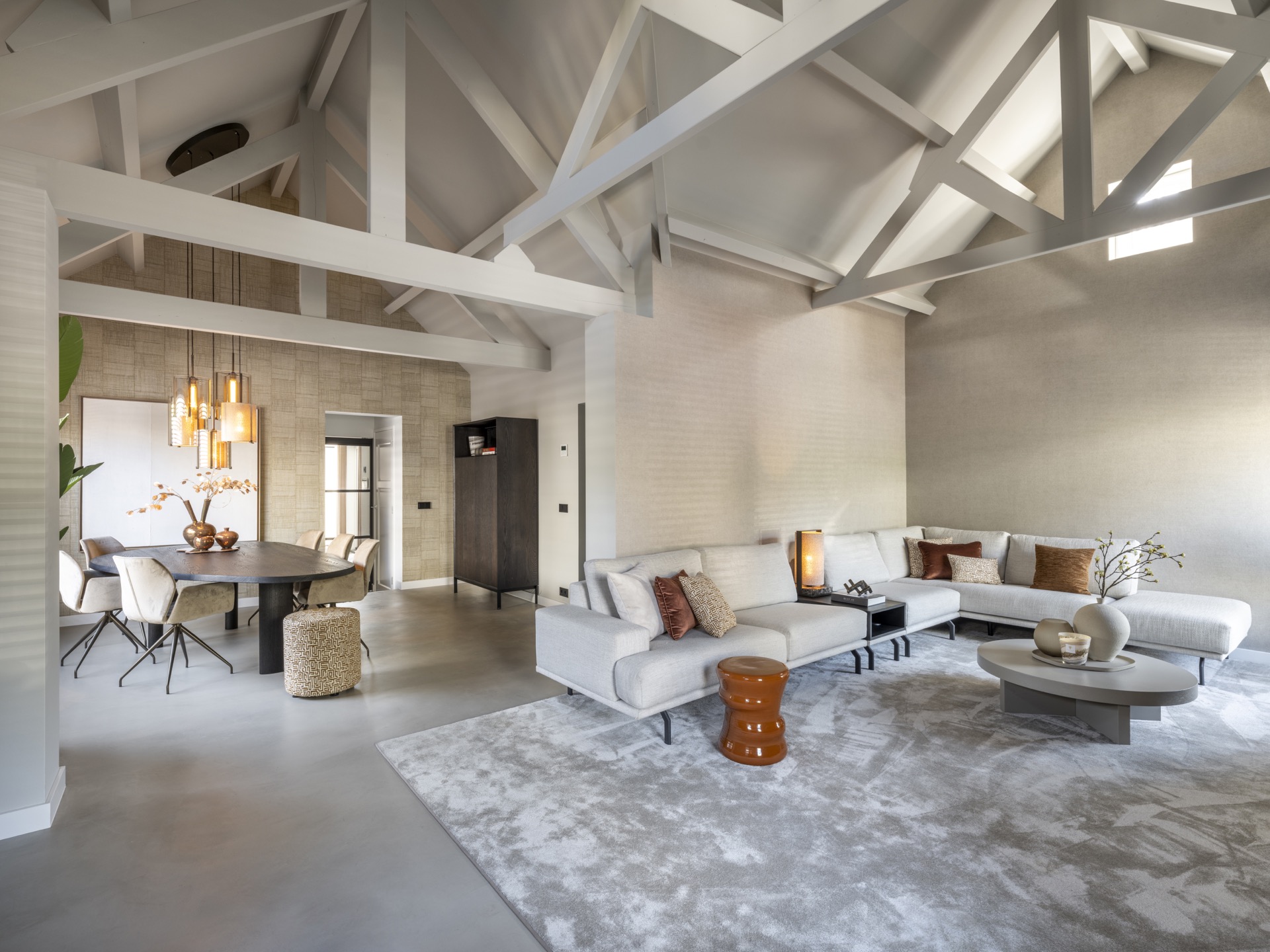 moderne woonkamer inrichting