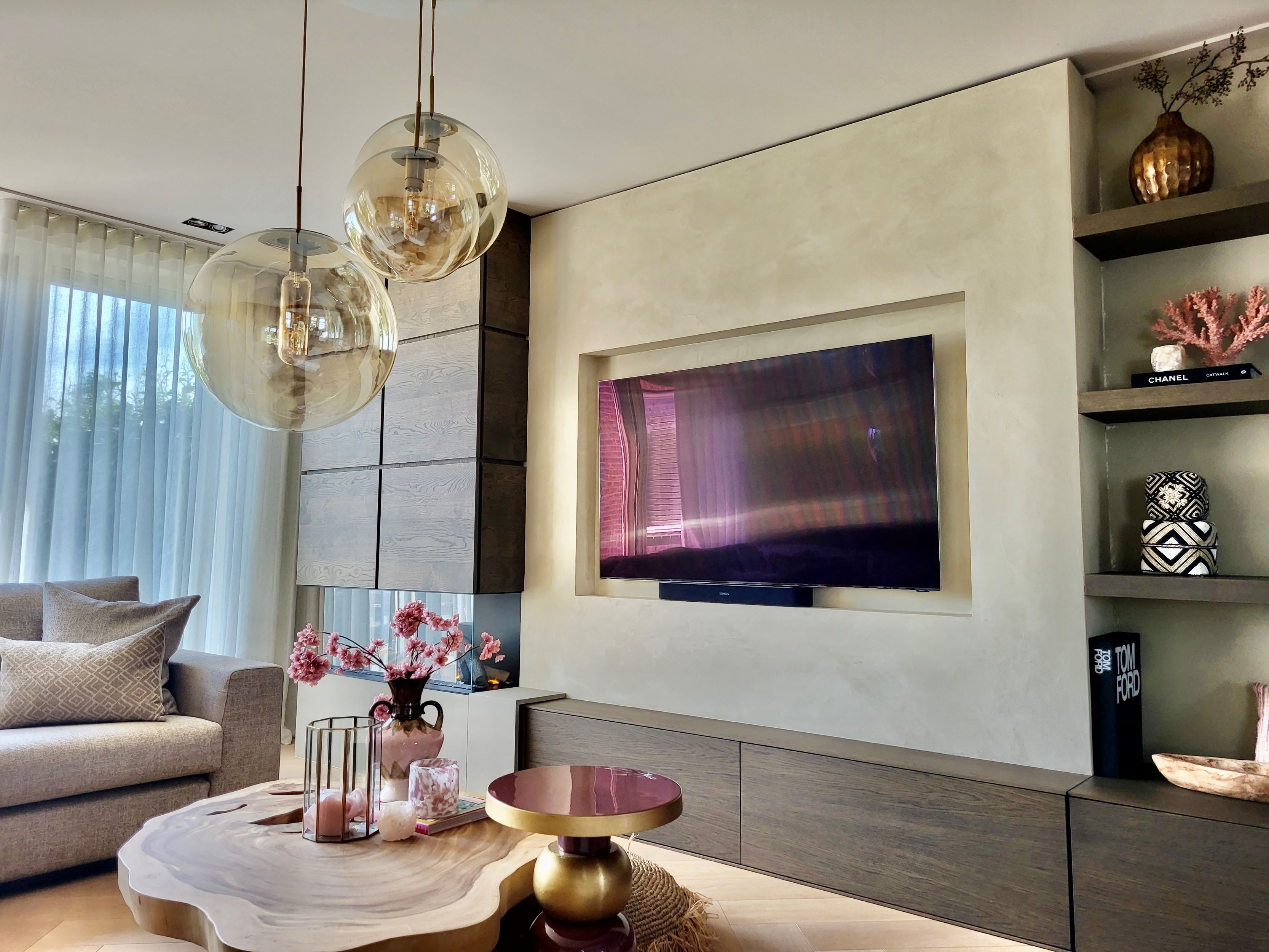 design wandafwerking woonkamer
