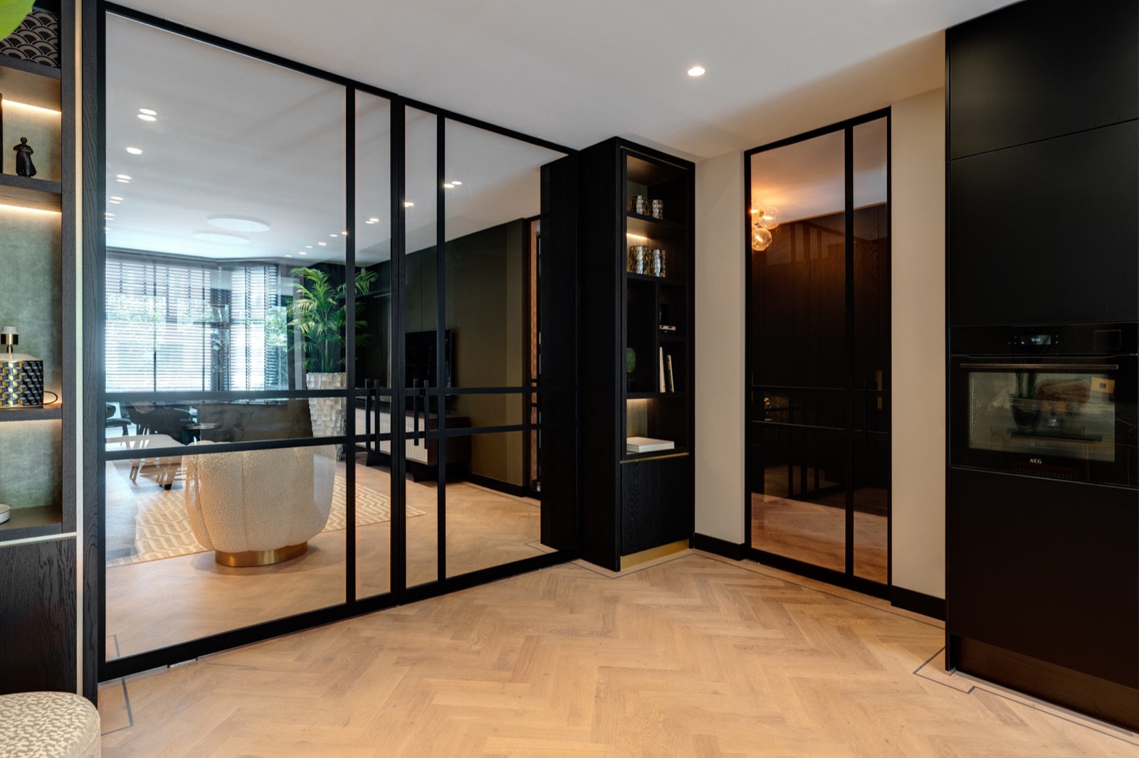 luxe stalen deuren met glas