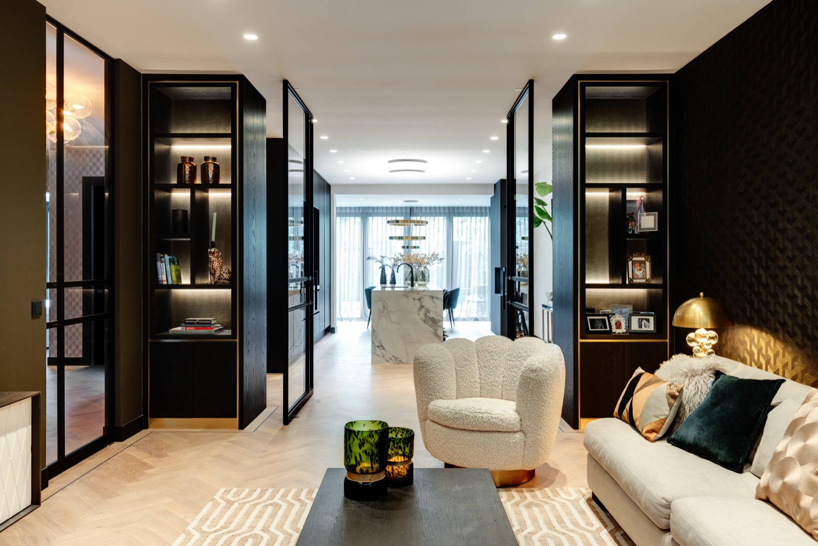 luxe stalen deuren naar keuken