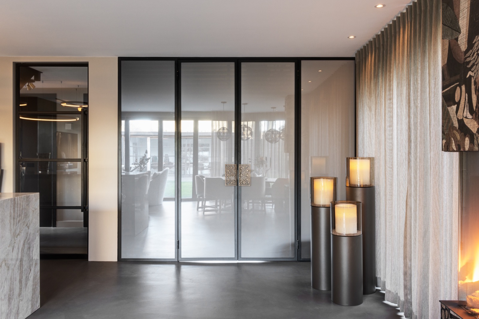 luxe stalen deuren met glas