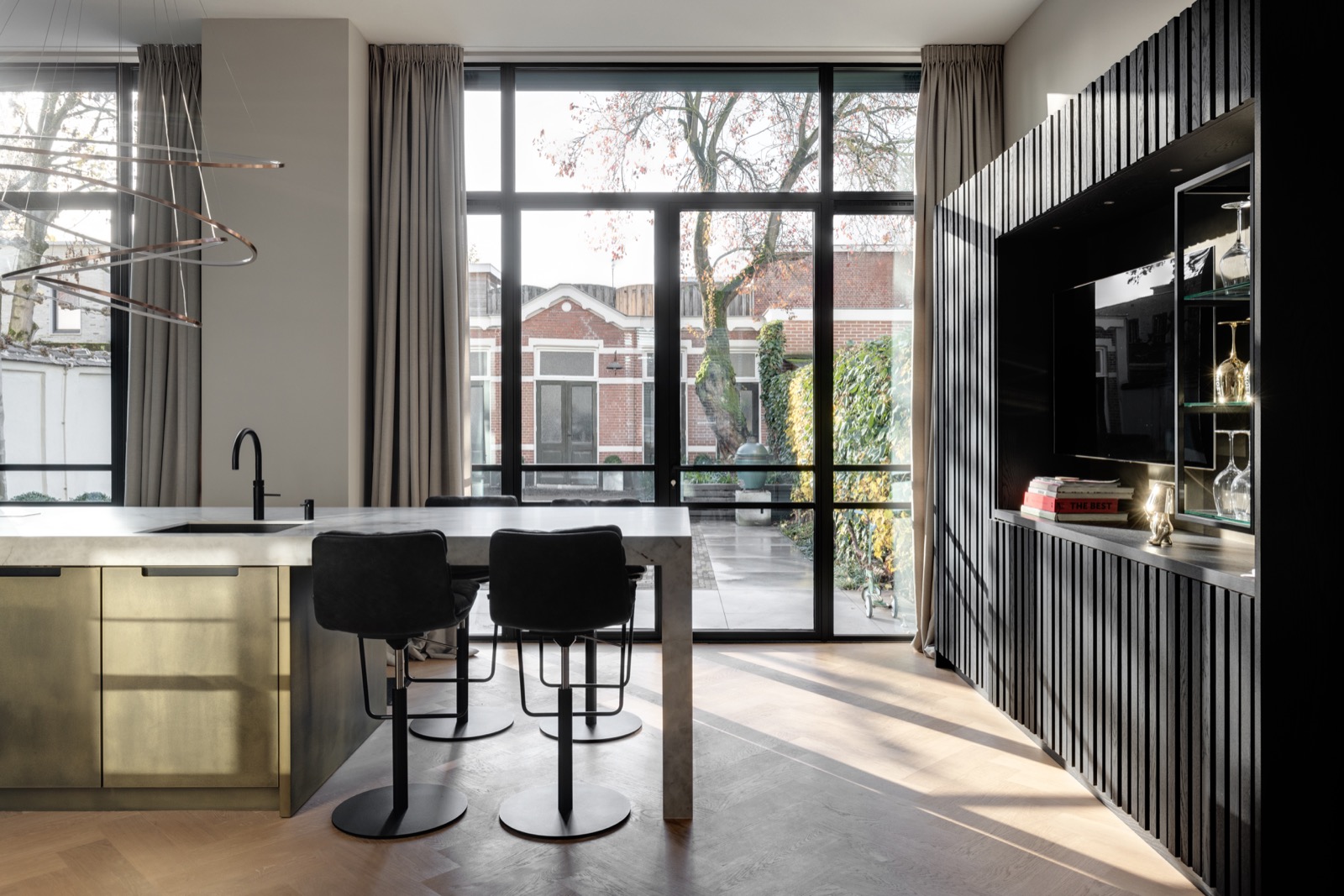 keuken met design pui