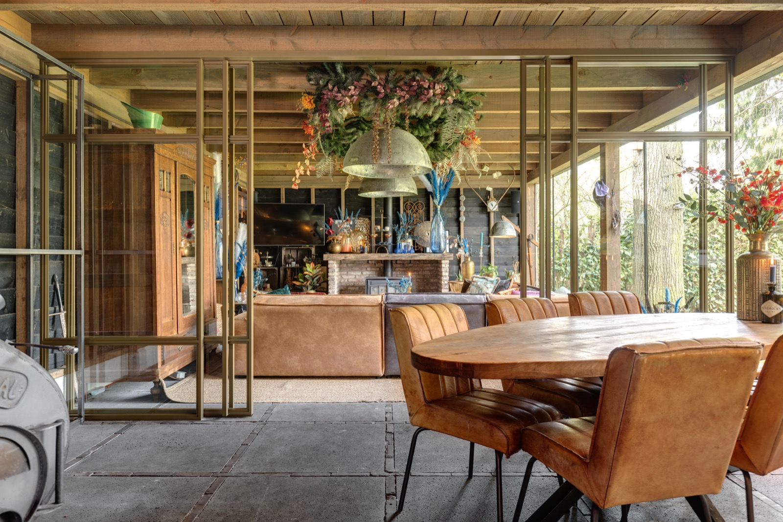 tuinkamer met design deuren