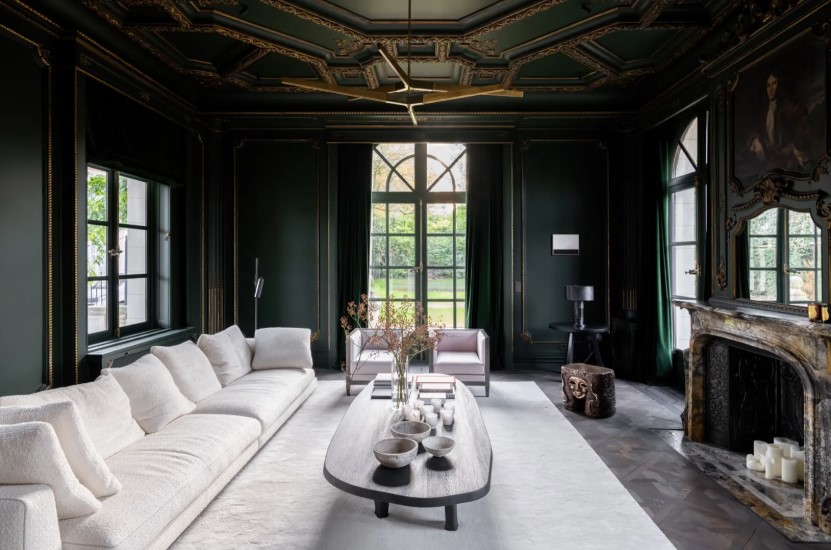 woonkamer met exclusief interieur