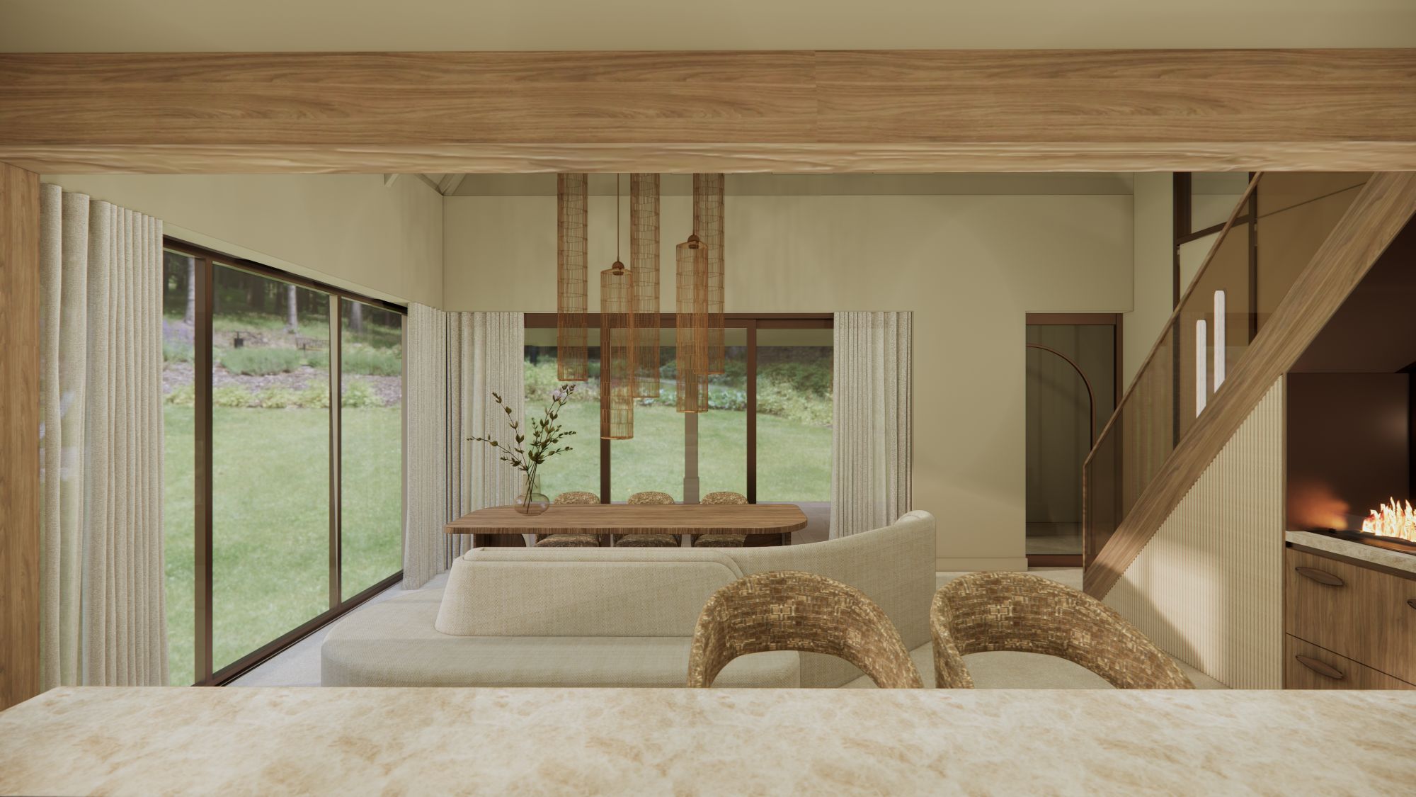 moderne eetkamer