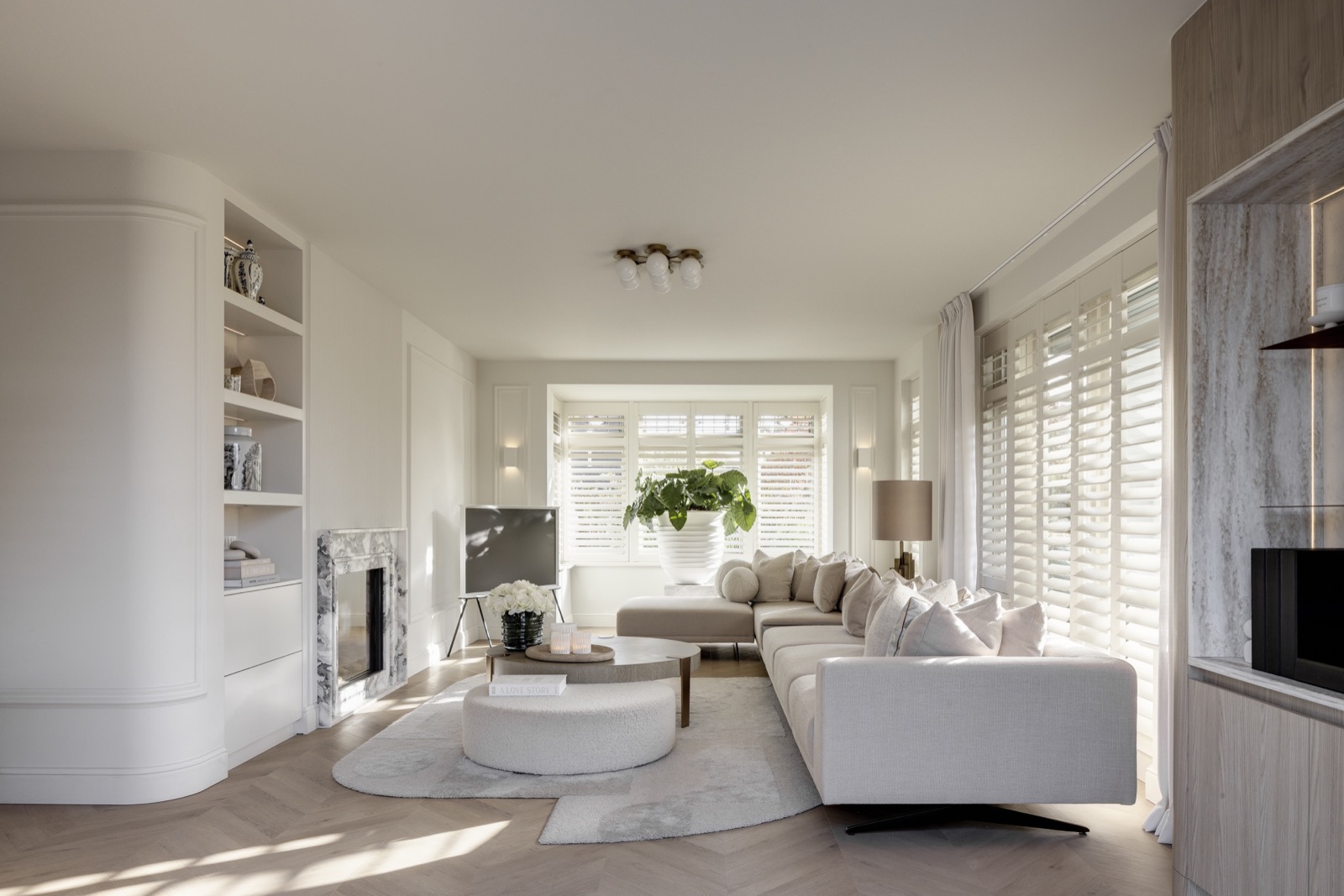 luxe woonkamer inrichting