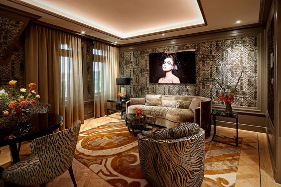 woonkamer met luxe tapijt