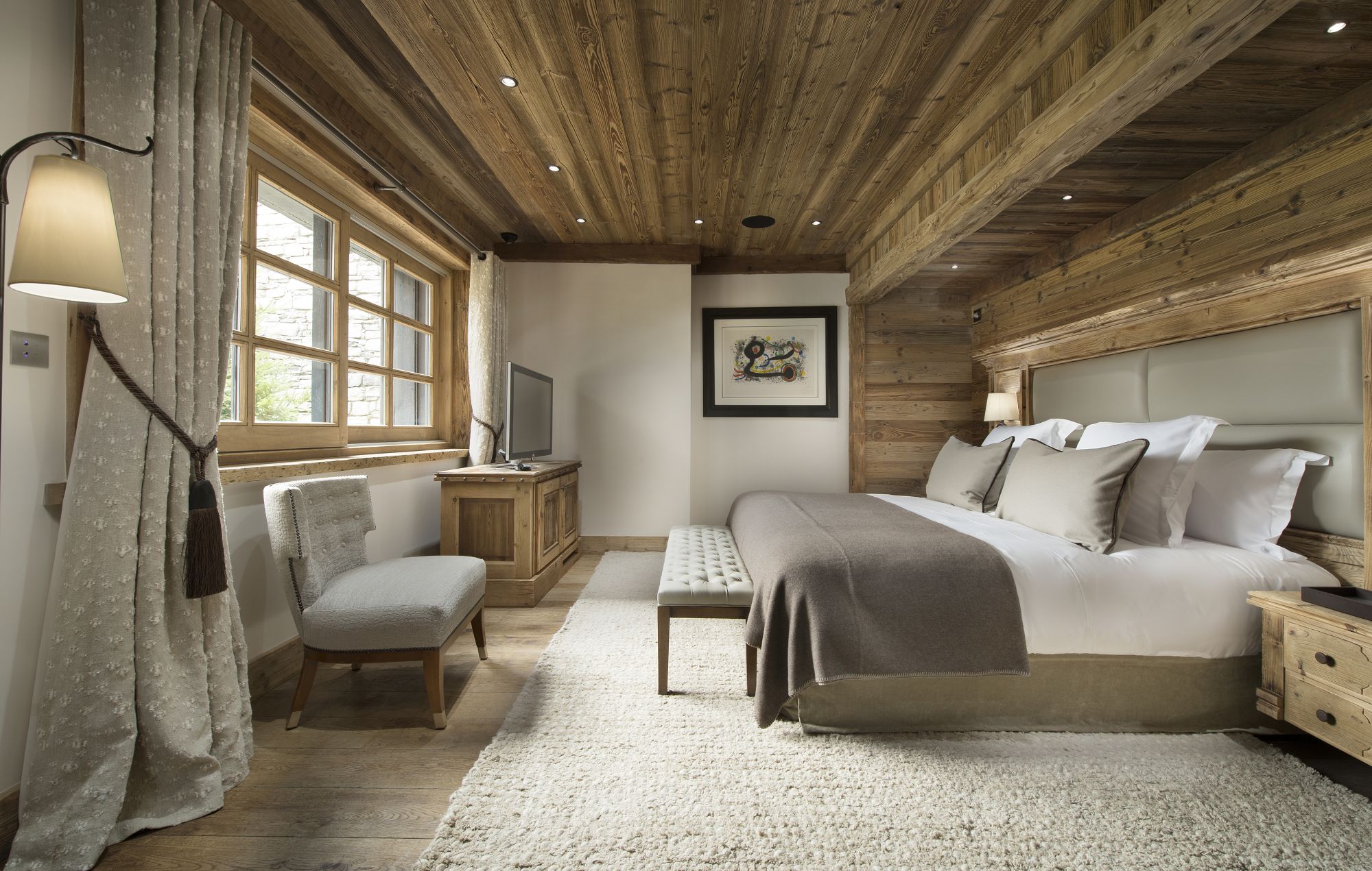 slaapkamer met vloerkleed