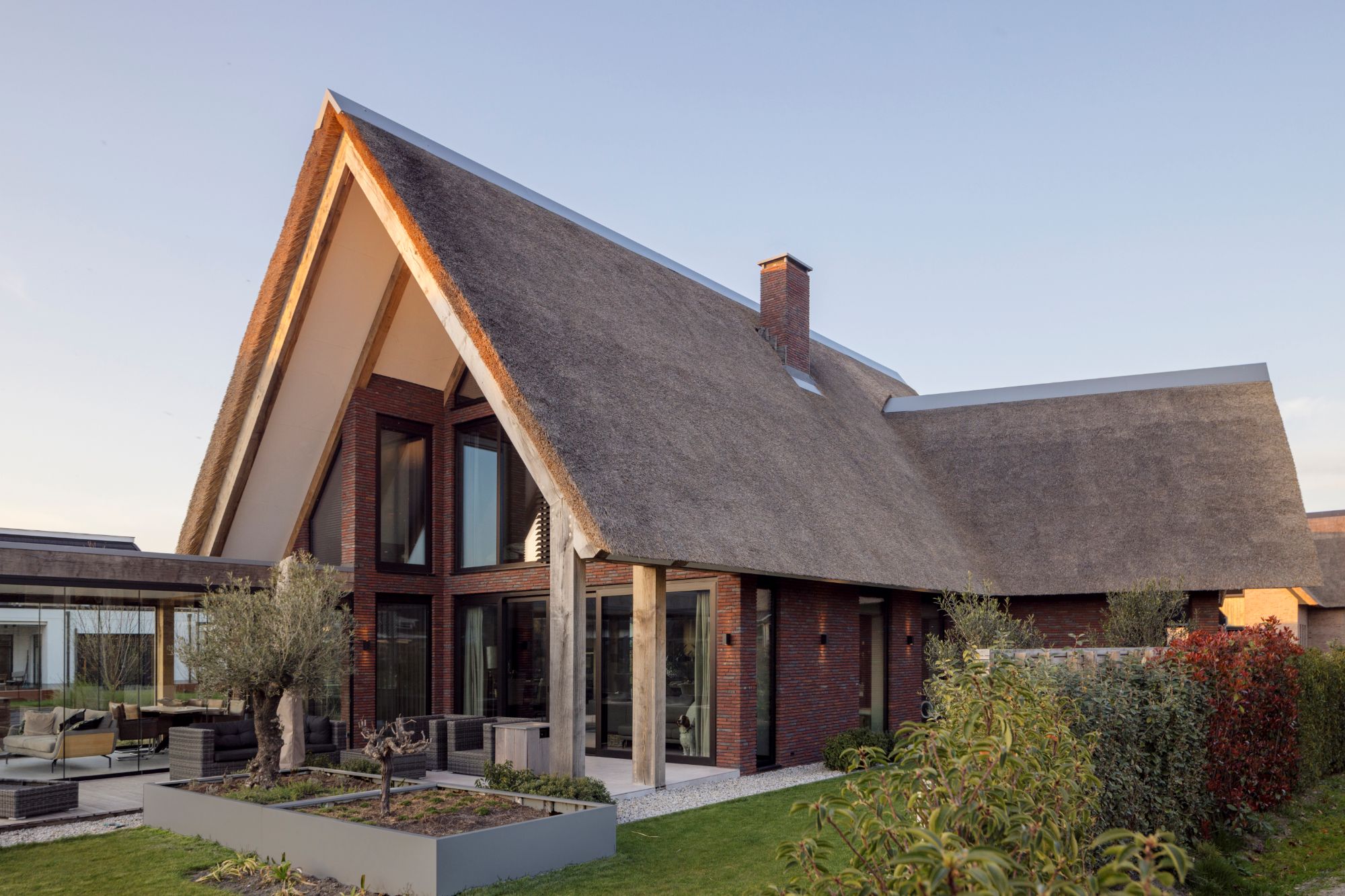 luxe villa met riet