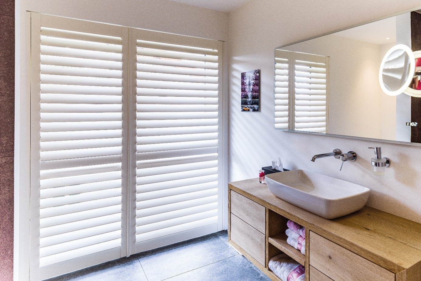 shutters badkamer