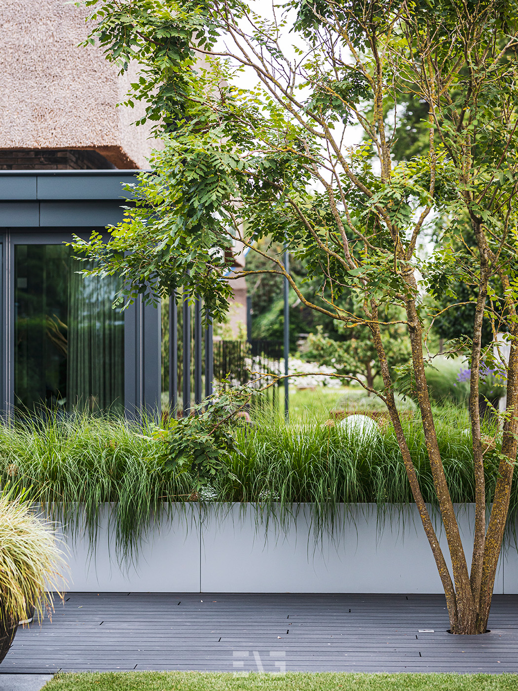 Luxe beplanting villatuin