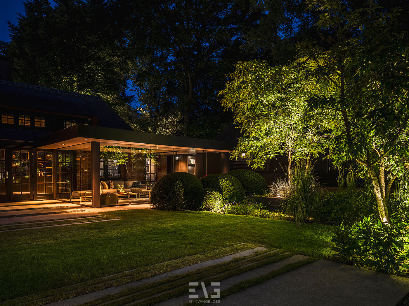 overkapping in tuin