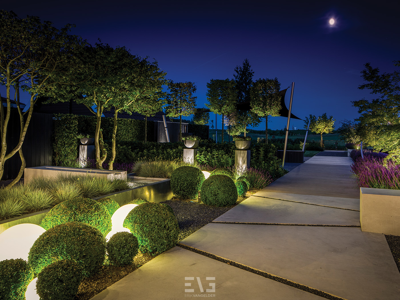 luxe groene tuin