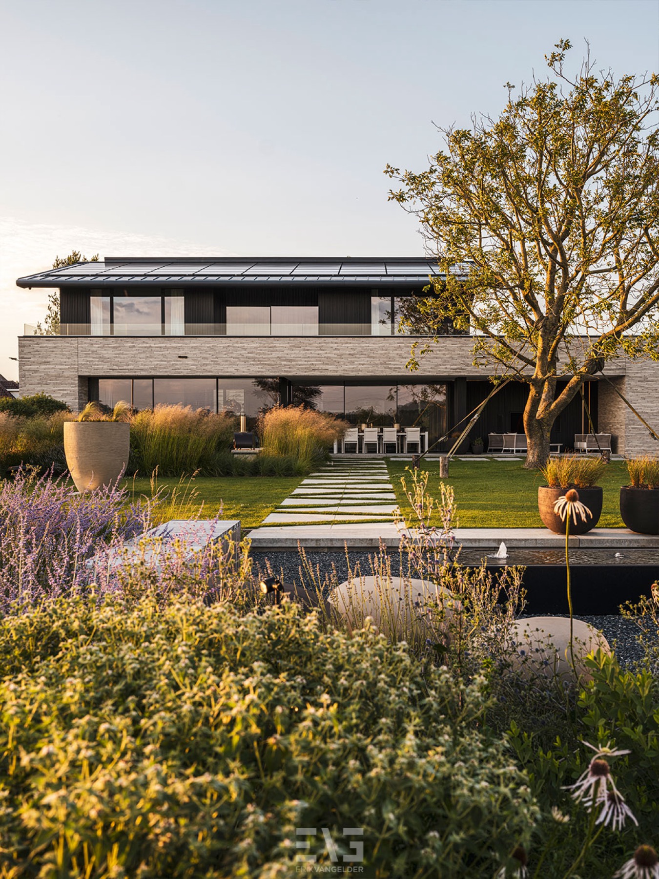 villa met luxe tuin