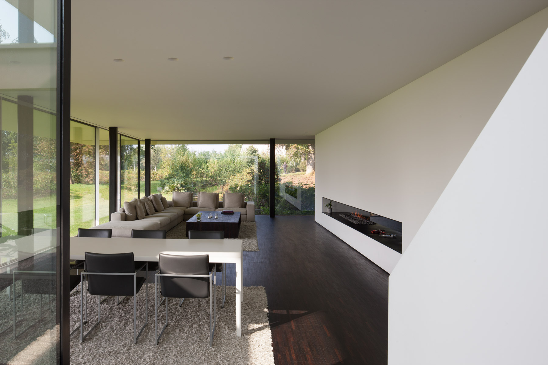 strak moderne woonkamer