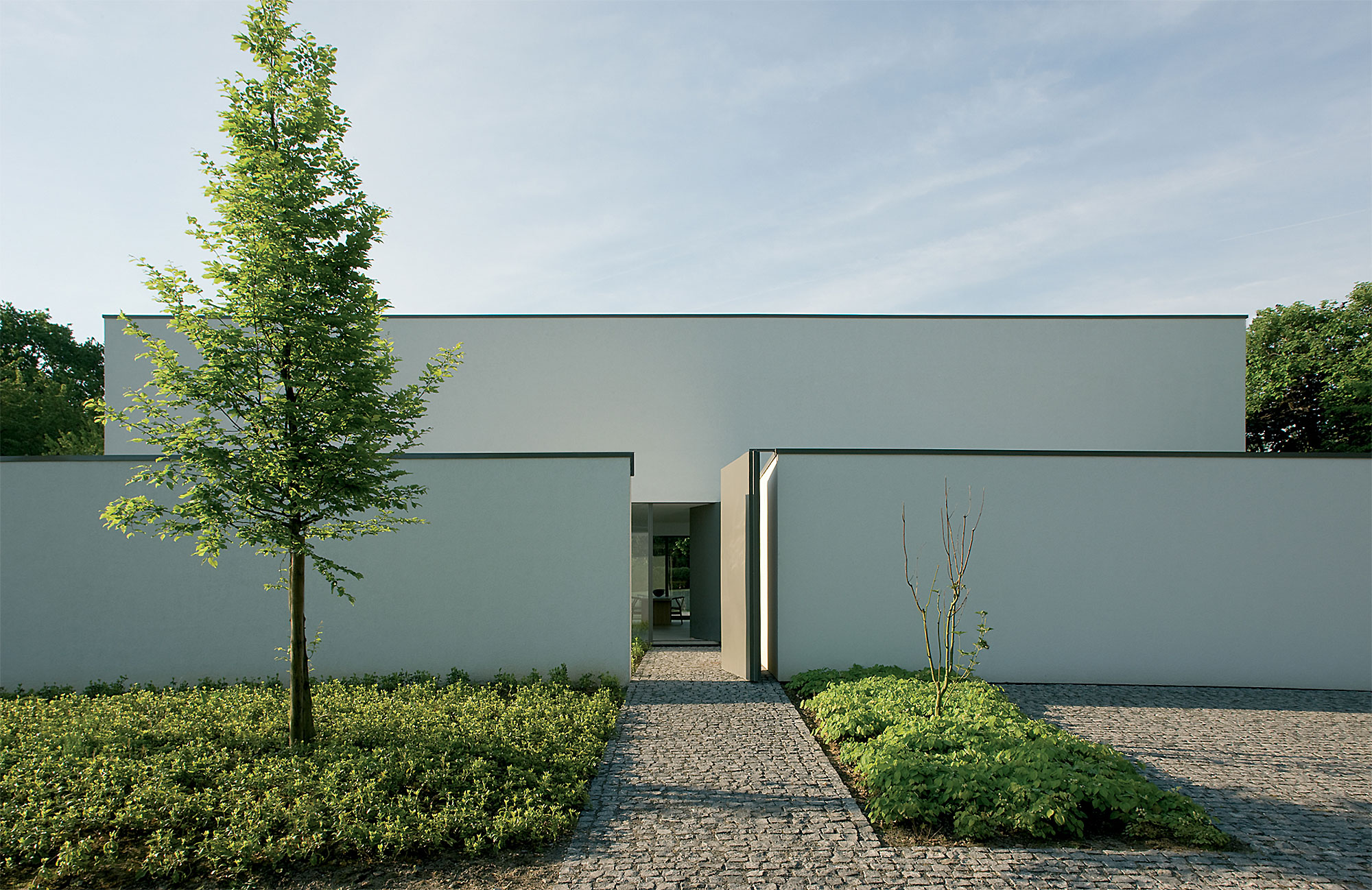 witte moderne villa