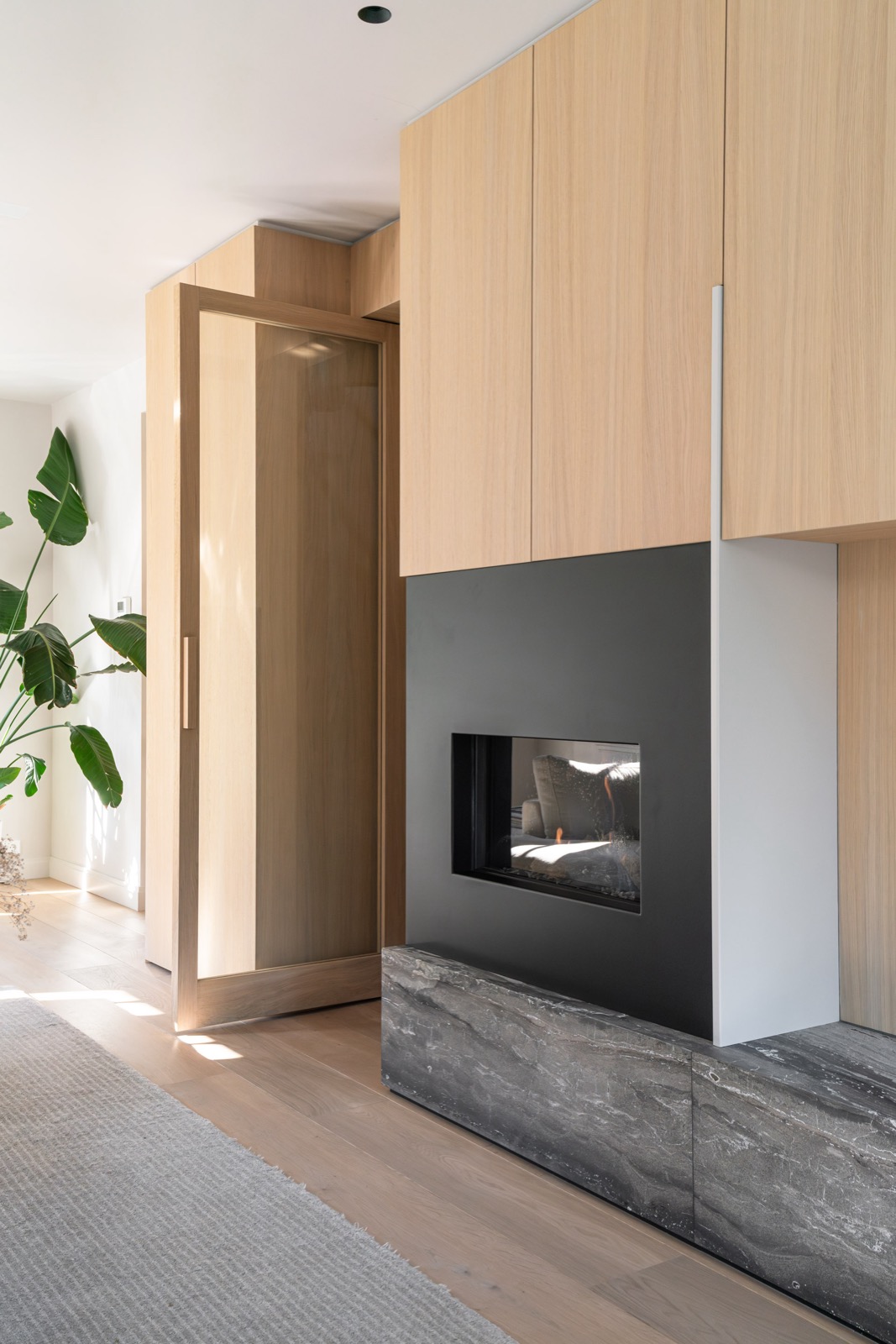 woonkamer met luxe wandmeubel