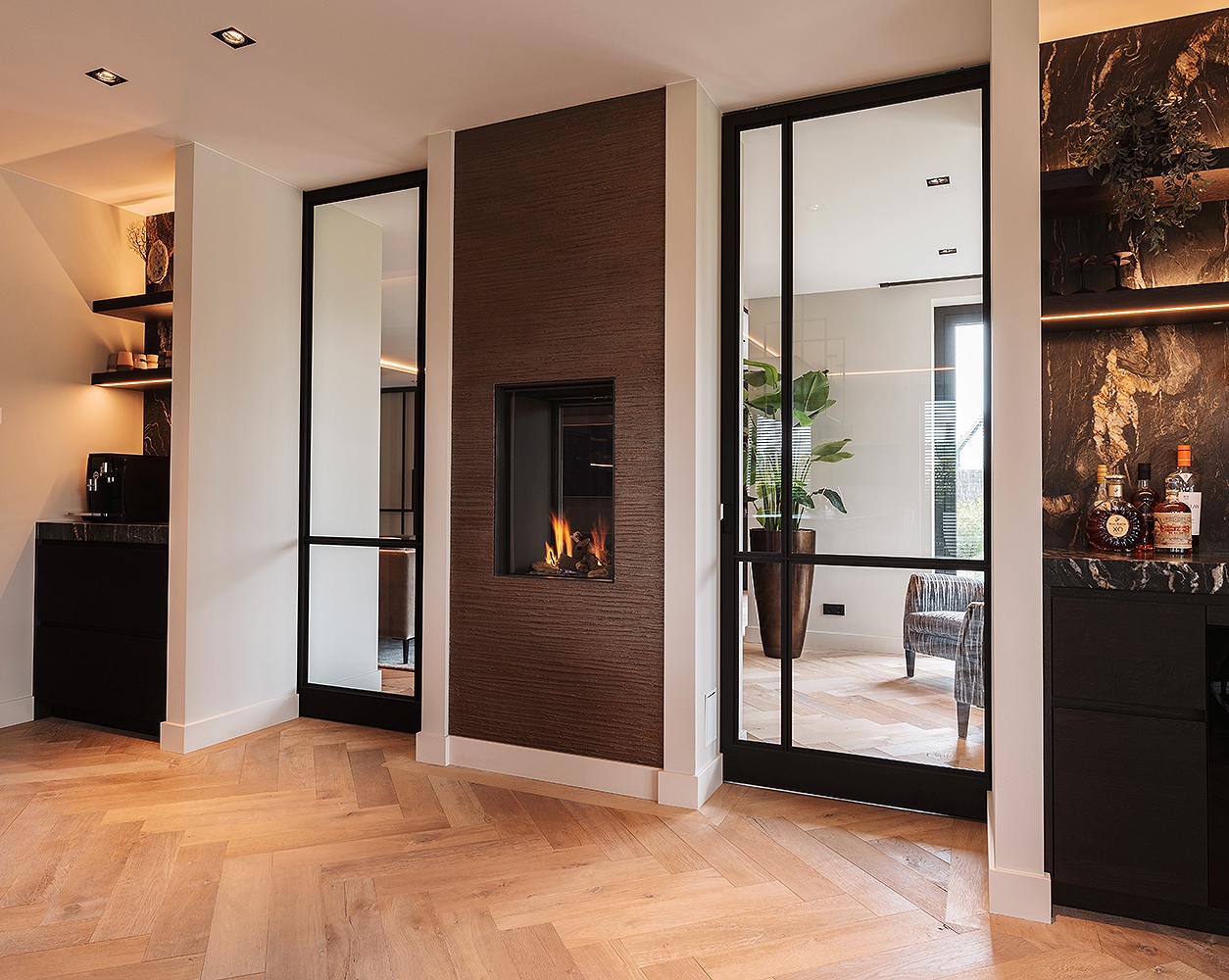 Stalen deuren in keuken