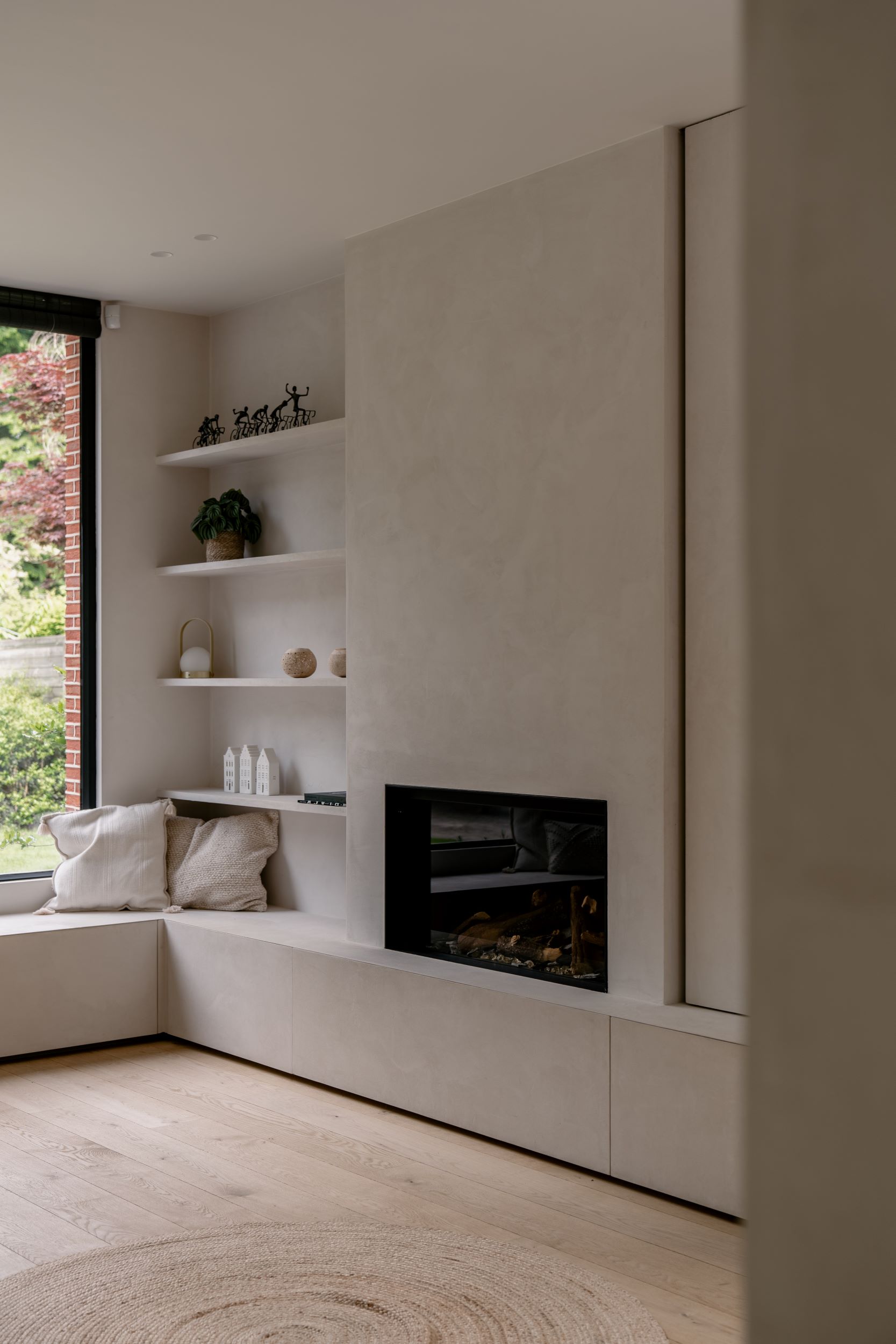 wandafwerking woonkamer