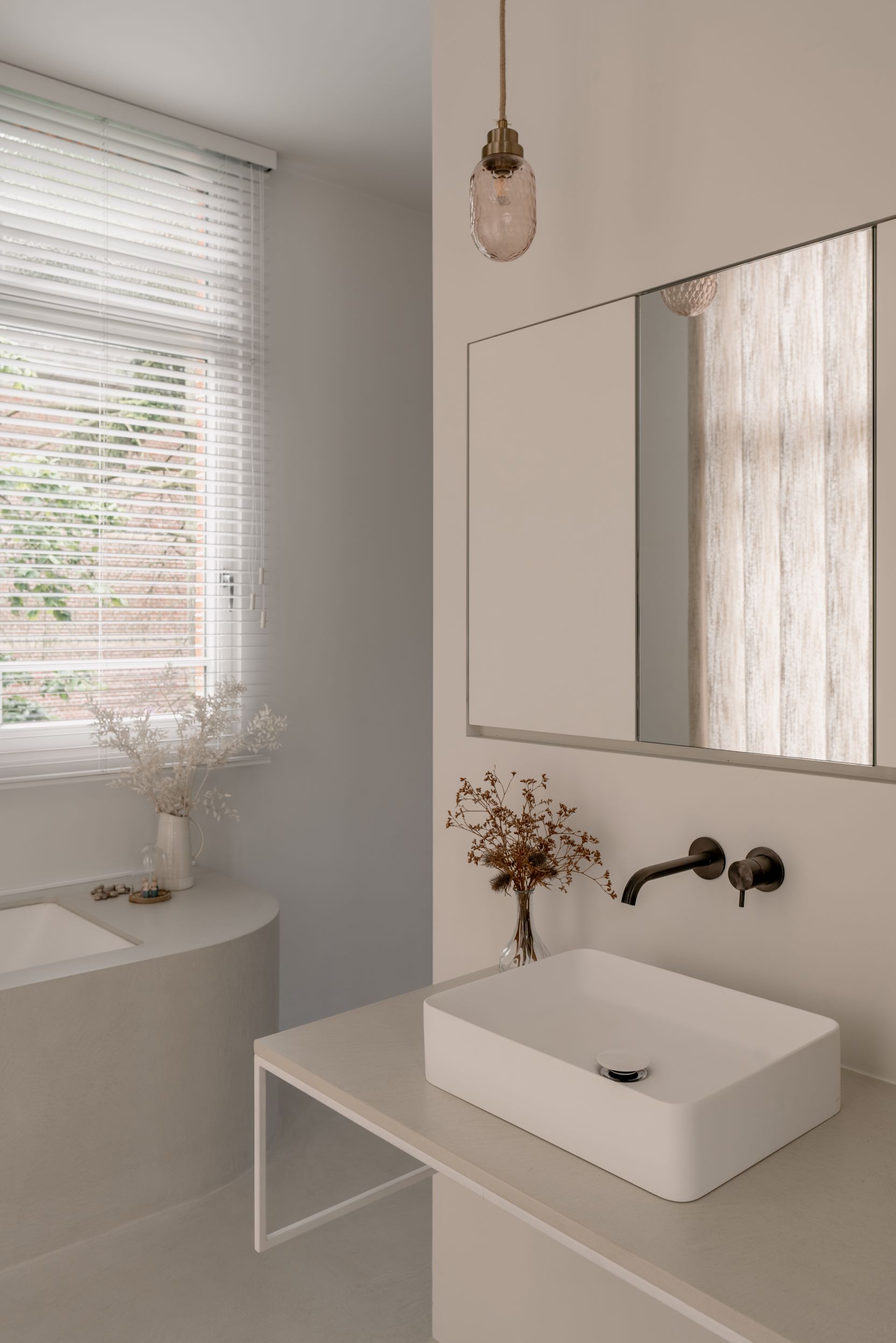 badkamer wandafwerking