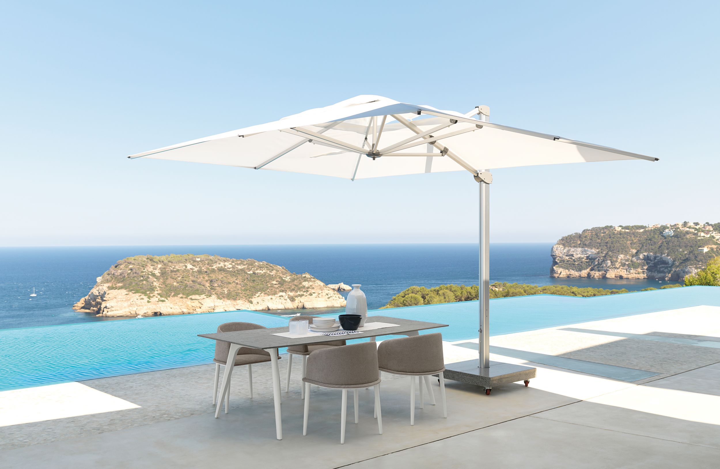 parasol in villatuin