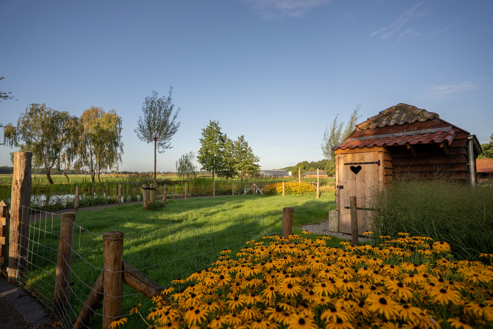 Luxe tuin bij villa