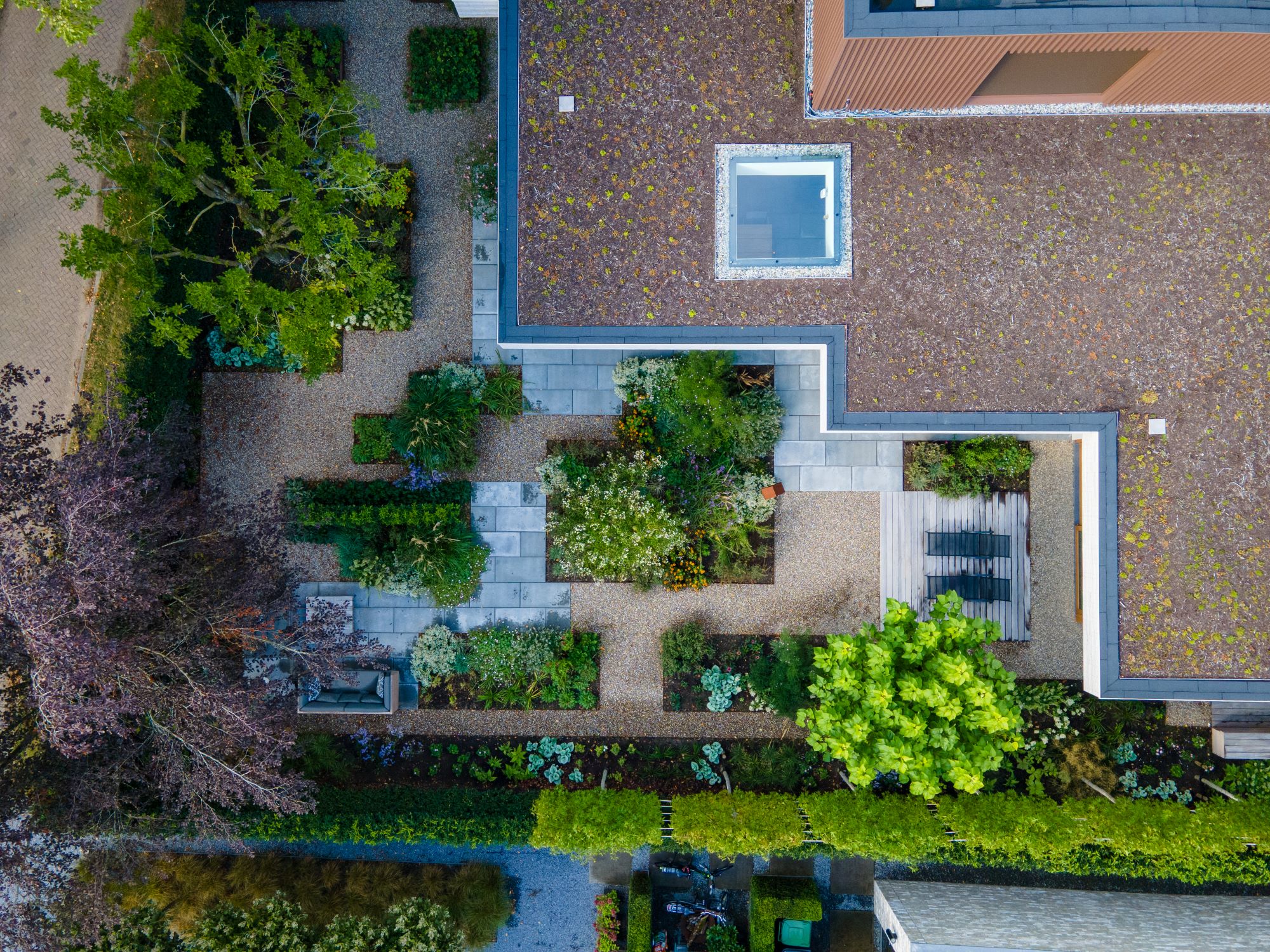 luxe tuin van boven