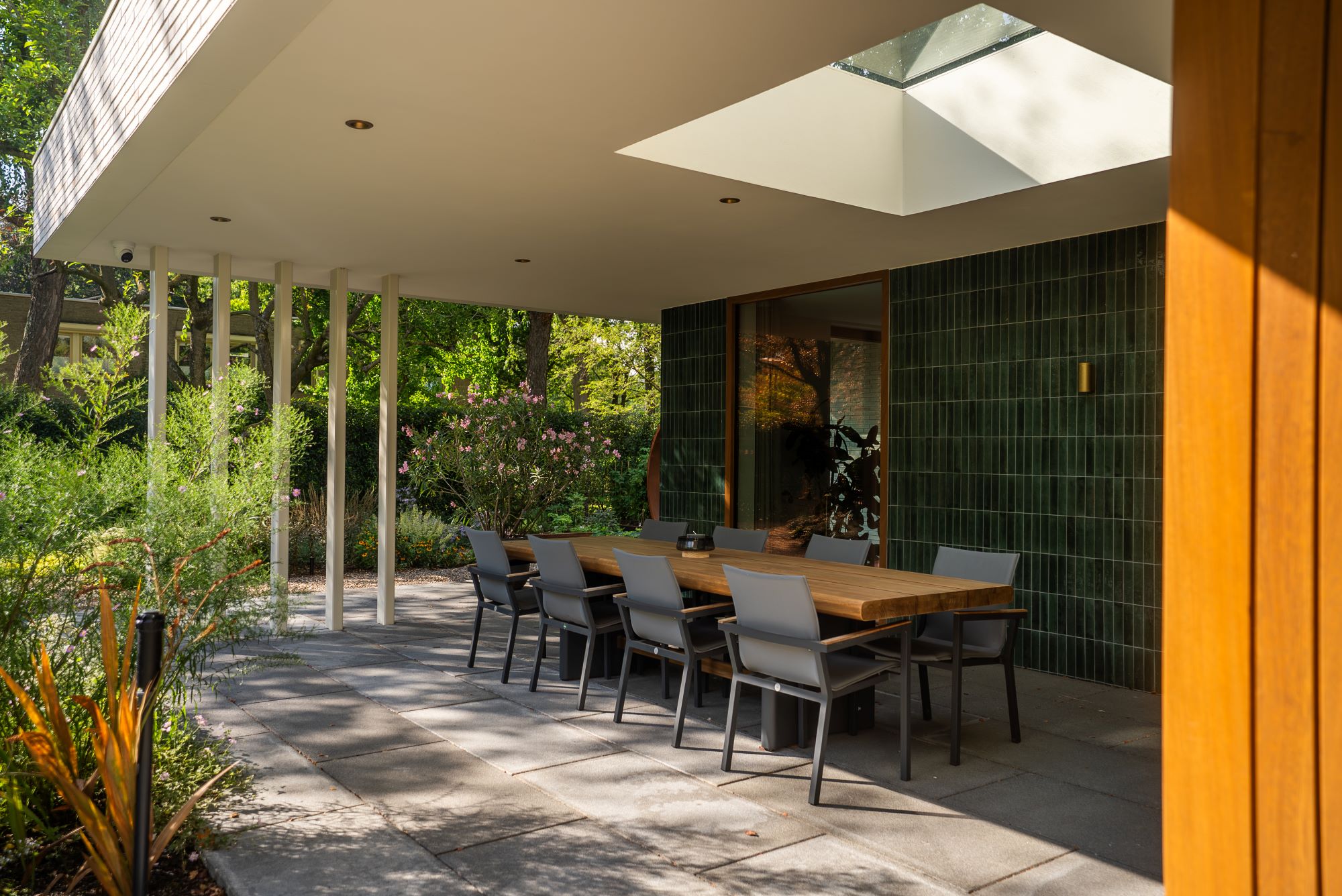 design tuin bij villa