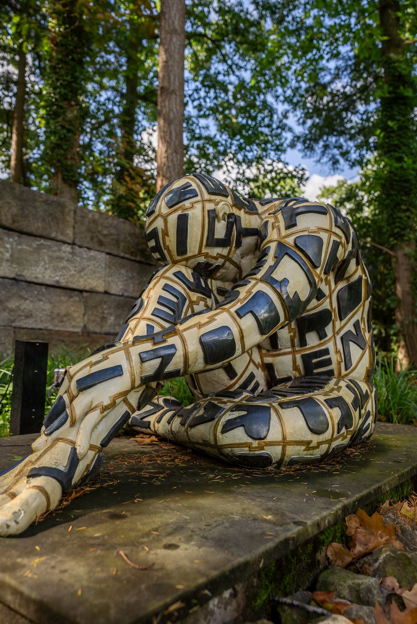 exclusieve tuin met kunst