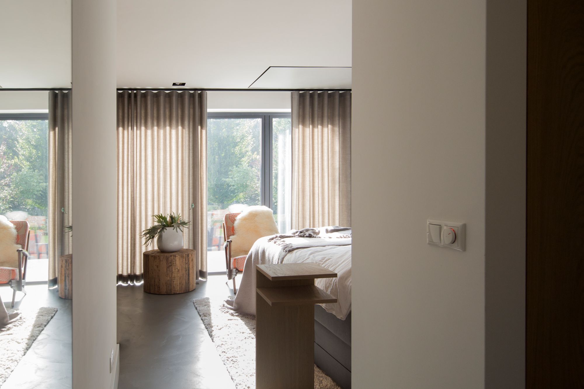 inkijk slaapkamer