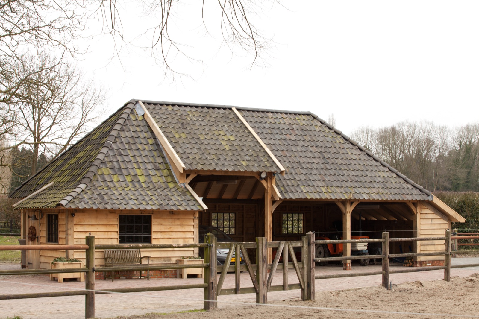 eiken carport op maat