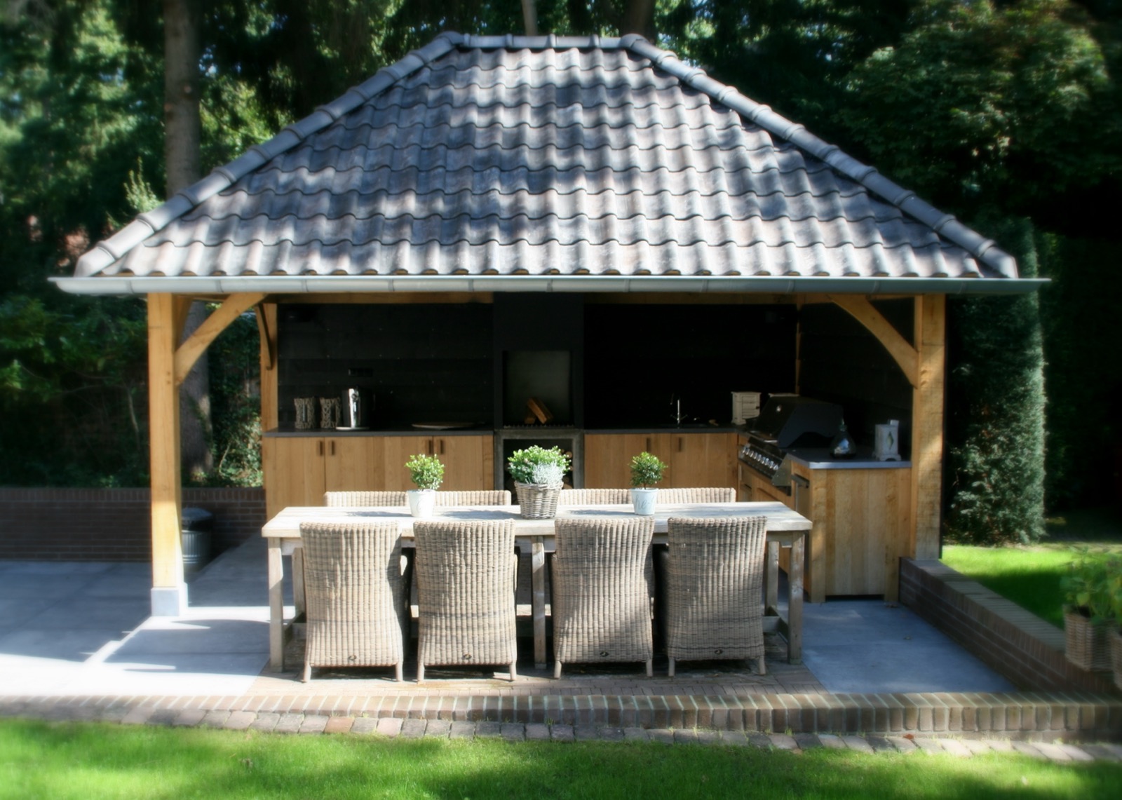 buitenkeuken in bijgebouw