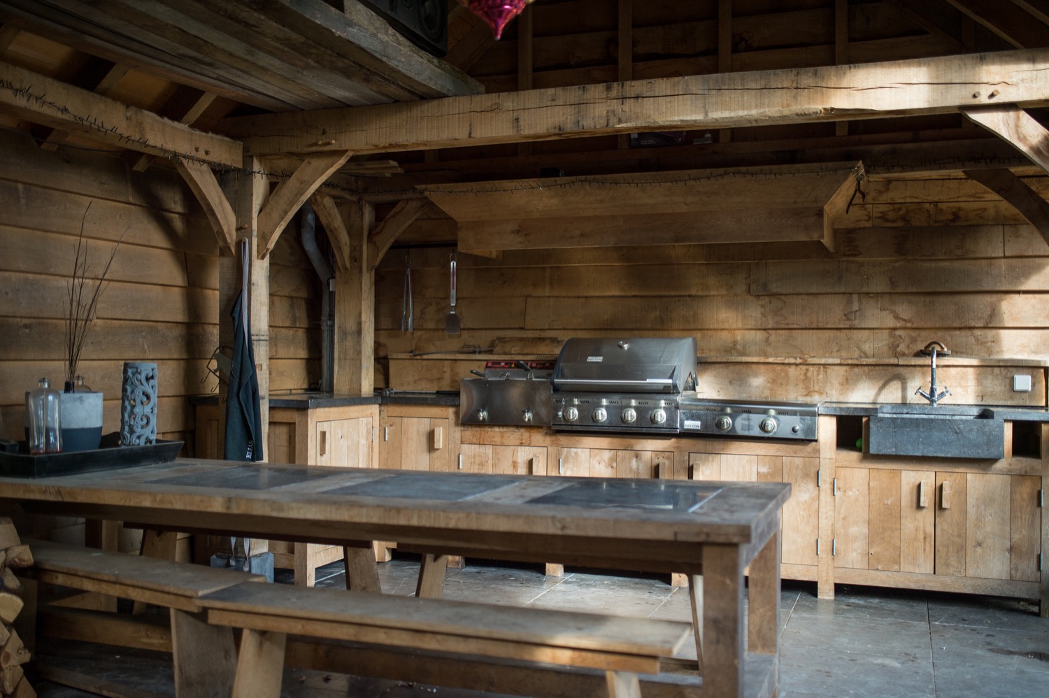 overkapping met buitenkeuken