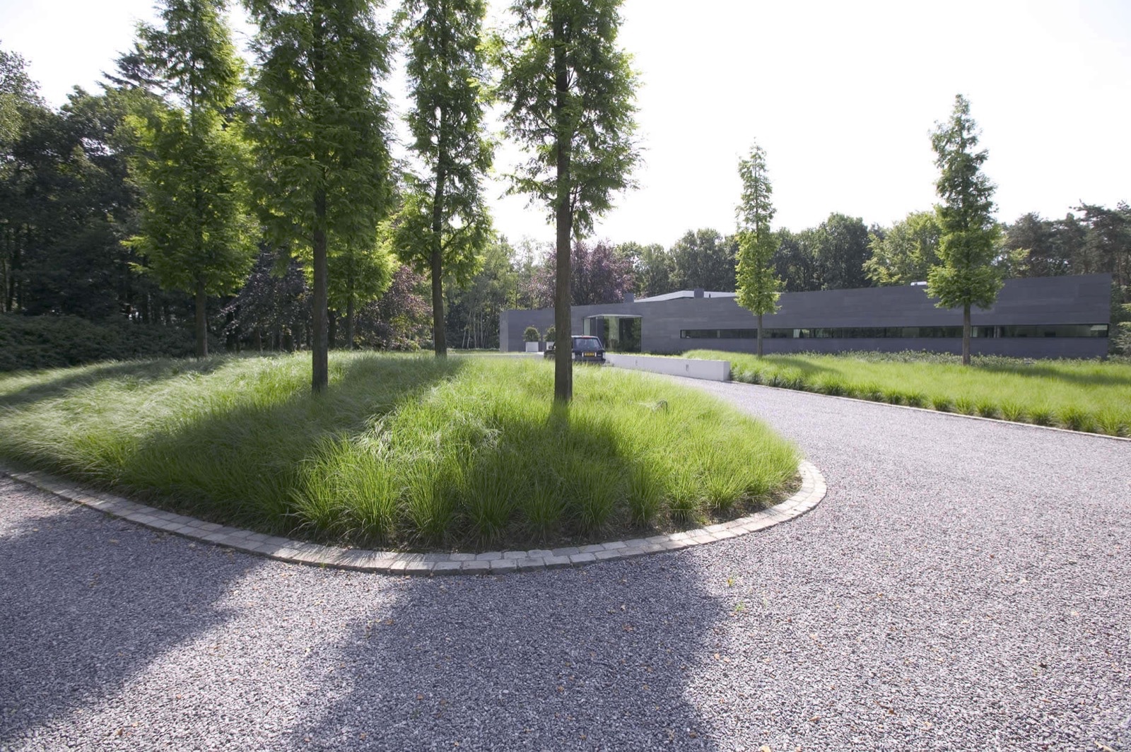 oprit bij villa