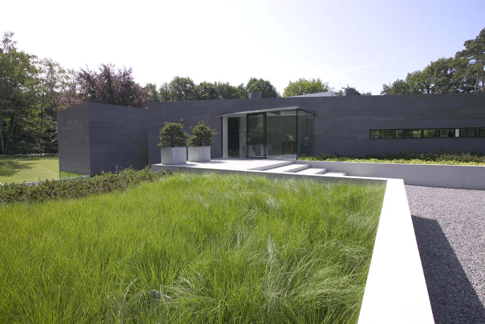 beplanting bij villa