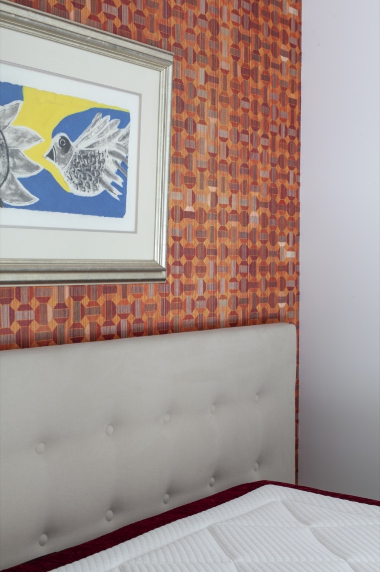 behang op luxe slaapkamer