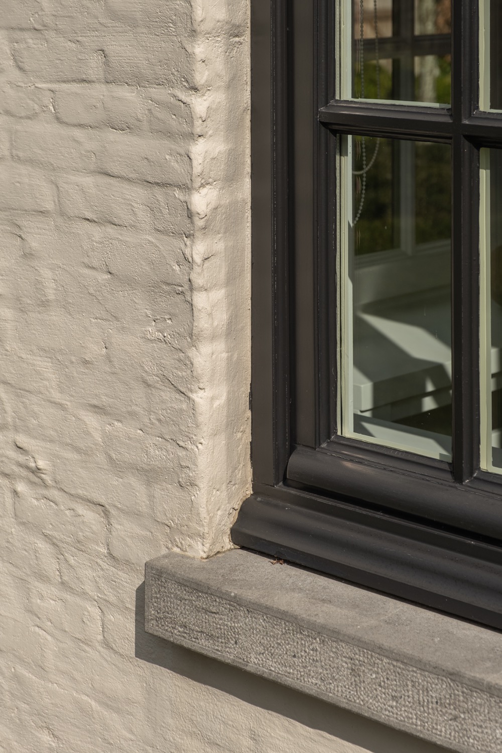 detail raam bij villa